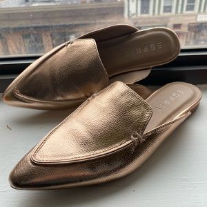 ESPIRIT Rose Gold Mules